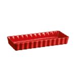 Emile Henry Tart Börek Fırın Kabı Dikdörtgen 36,5×15 Cm Kırmızı Burgundy 346034