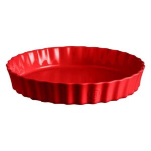 Emile Henry Tart Börek Fırın Kabı Yuvarlak 32 Cm Kırmızı Burgundy 346032