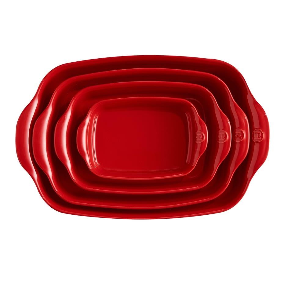 Emile Henry Fırın Kabı Dikdörtgen 36x23 cm Kırmızı Burgundy - Bursa