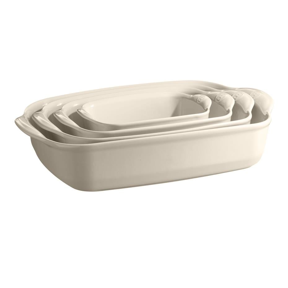 Emile Henry Fırın Kabı Dikdörtgen 22x14 cm Ekru Clay - Bursa