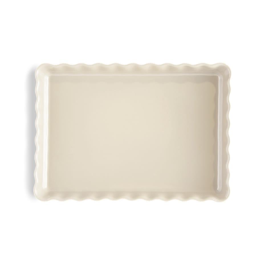 Emile Henry Tart Börek Fırın Kabı 33x24 Ekru Clay - Bursa