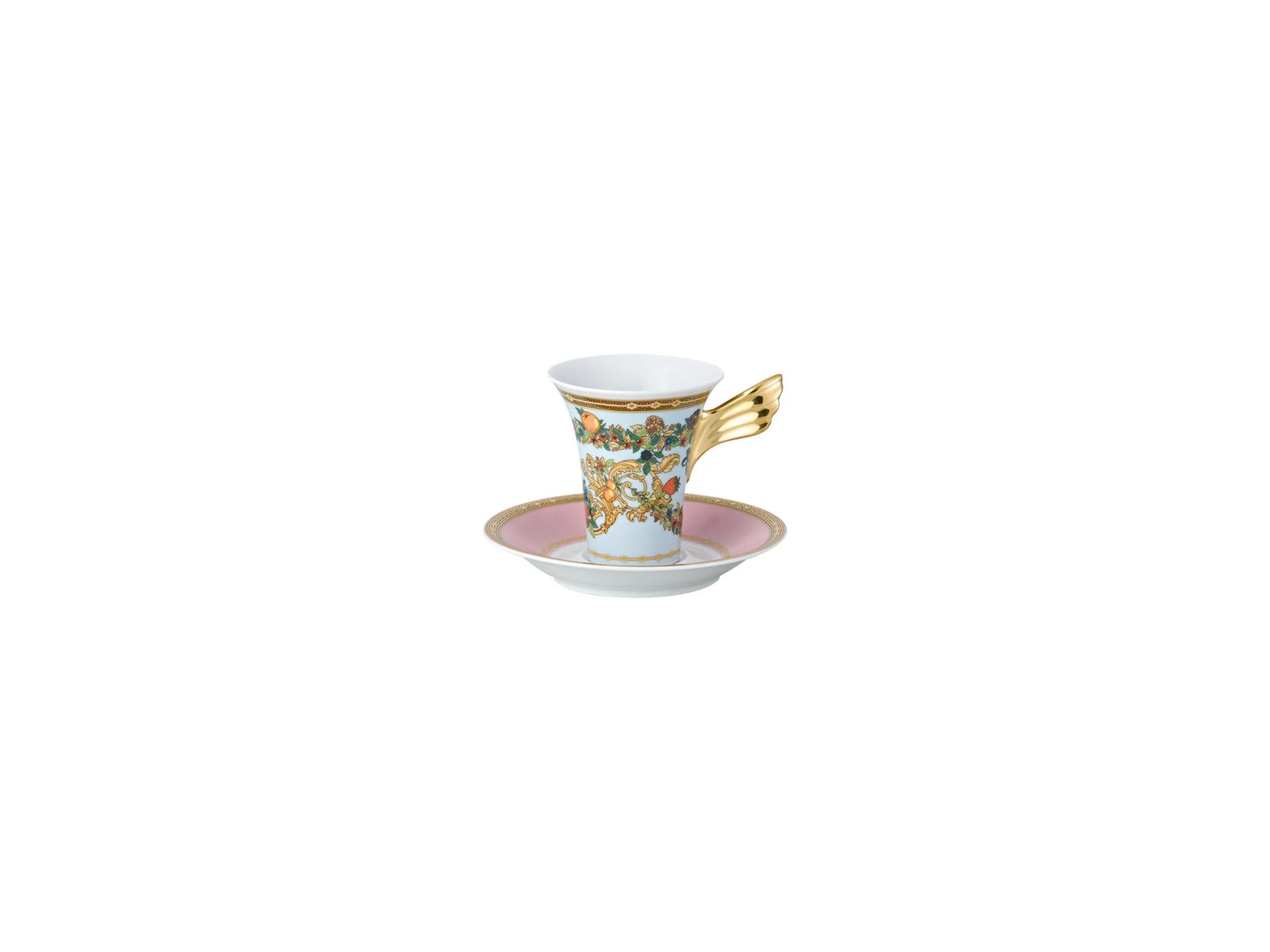 Versace Le Jardın De Versace Espresso Fincan + Tabak Versace Le Jardın De Versace Espresso Fincan + Tabak