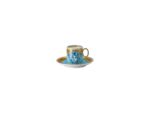 Versace Medusa Ampıfıed Blue Coın Espresso Fincan + Tabak