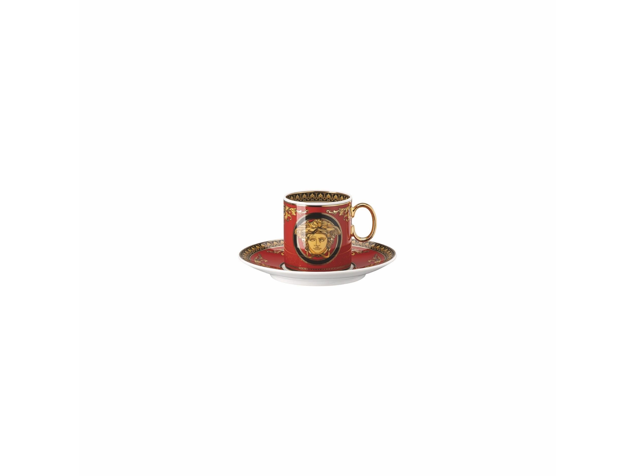 Versace Medusa Espresso Fincan + Tabak Versace Medusa Espresso Fincan + Tabak
