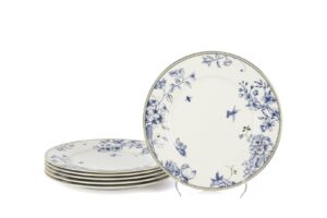 Mikasa Moor P380.135352 Fili E Fiori Mavi Beyaz 6lı Pasta Tabağı 20cm