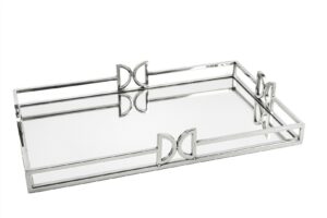 Mikasa Moor Gümüş Metal Aynalı Tepsi 50x31x7cm P256 108721