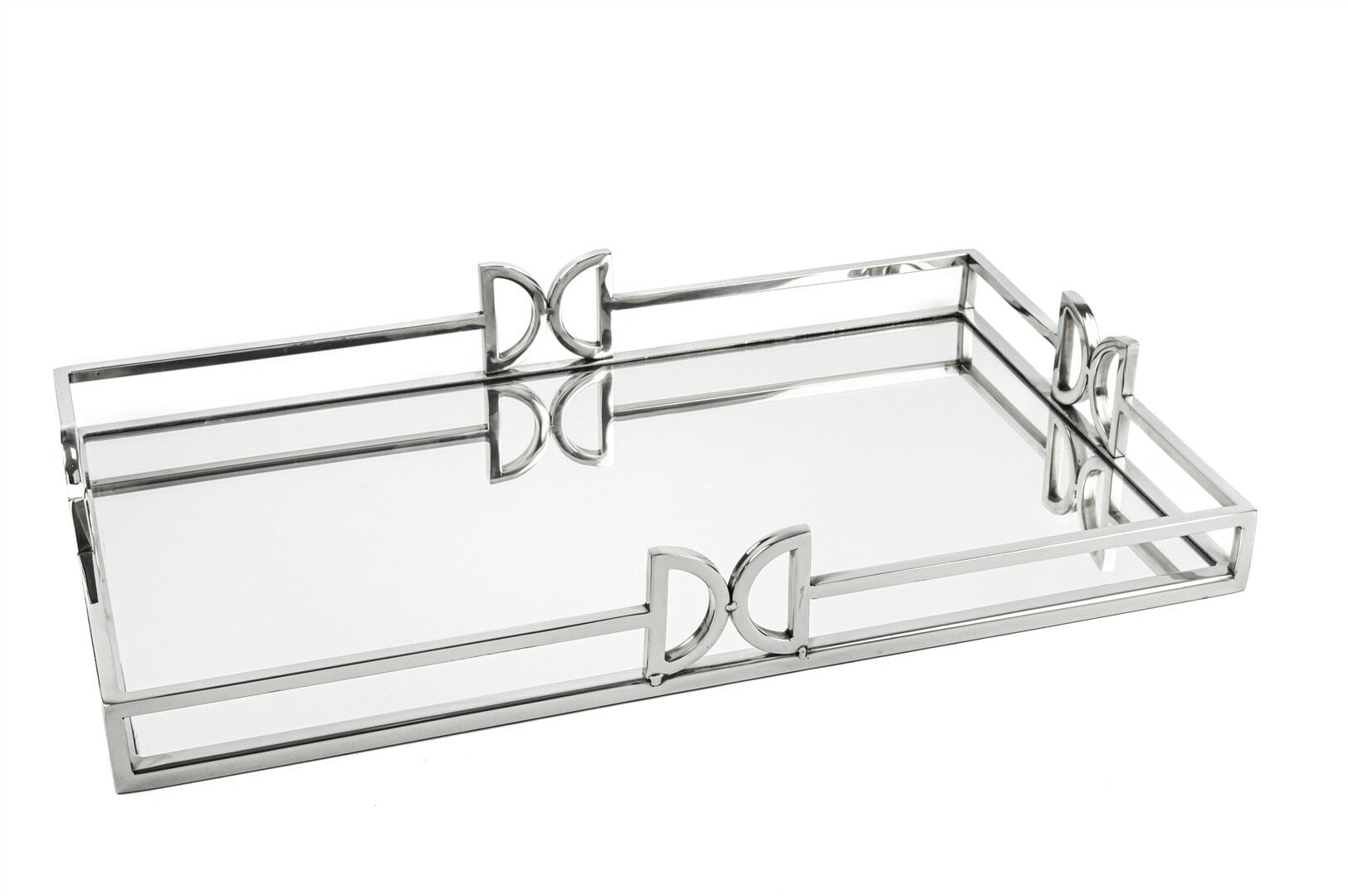 Mikasa Moor Gümüş Metal Aynalı Tepsi 50x31x7cm P256 108721 Mikasa Moor Gümüş Metal Aynalı Tepsi 50x31x7cm P256 108721