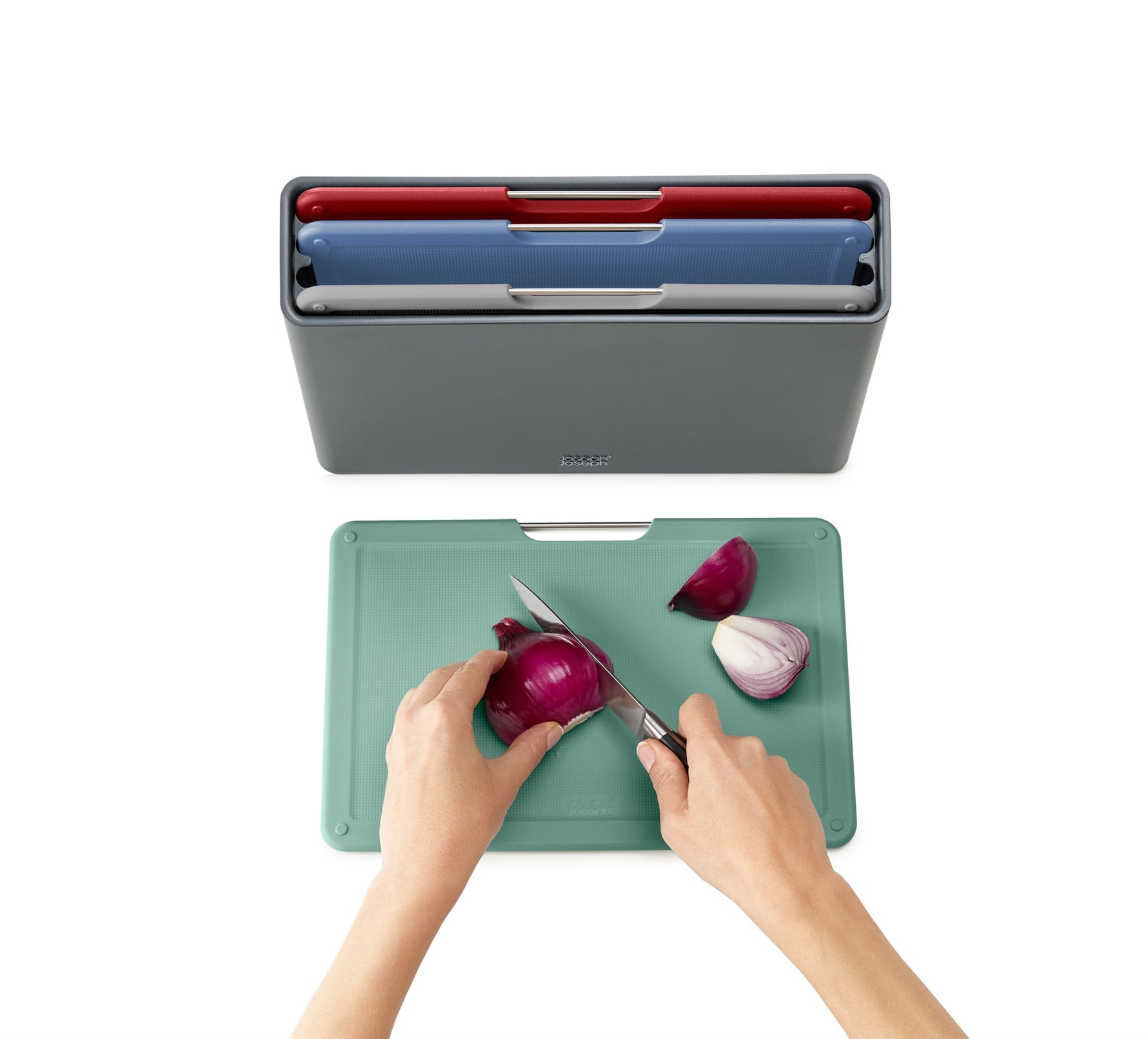 Joseph&Joseph Folio Regular Kesme Tahtası Seti Graphite - Bursa