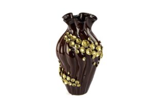 Mikasa Moor Kahve Gold Çıçek Kab Vazo 23×40 P068 106246