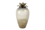 Mikasa Moor Kahve Saydam Cam Lotus Gold Kapaklı Küp 48×26 Cm P232.112636