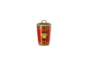 Versace Medusa Kapaklı Mumluk + Kokulu Mum