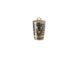 Versace Vırtus Gala Black Kapaklı Mumluk + Kokulu Mum