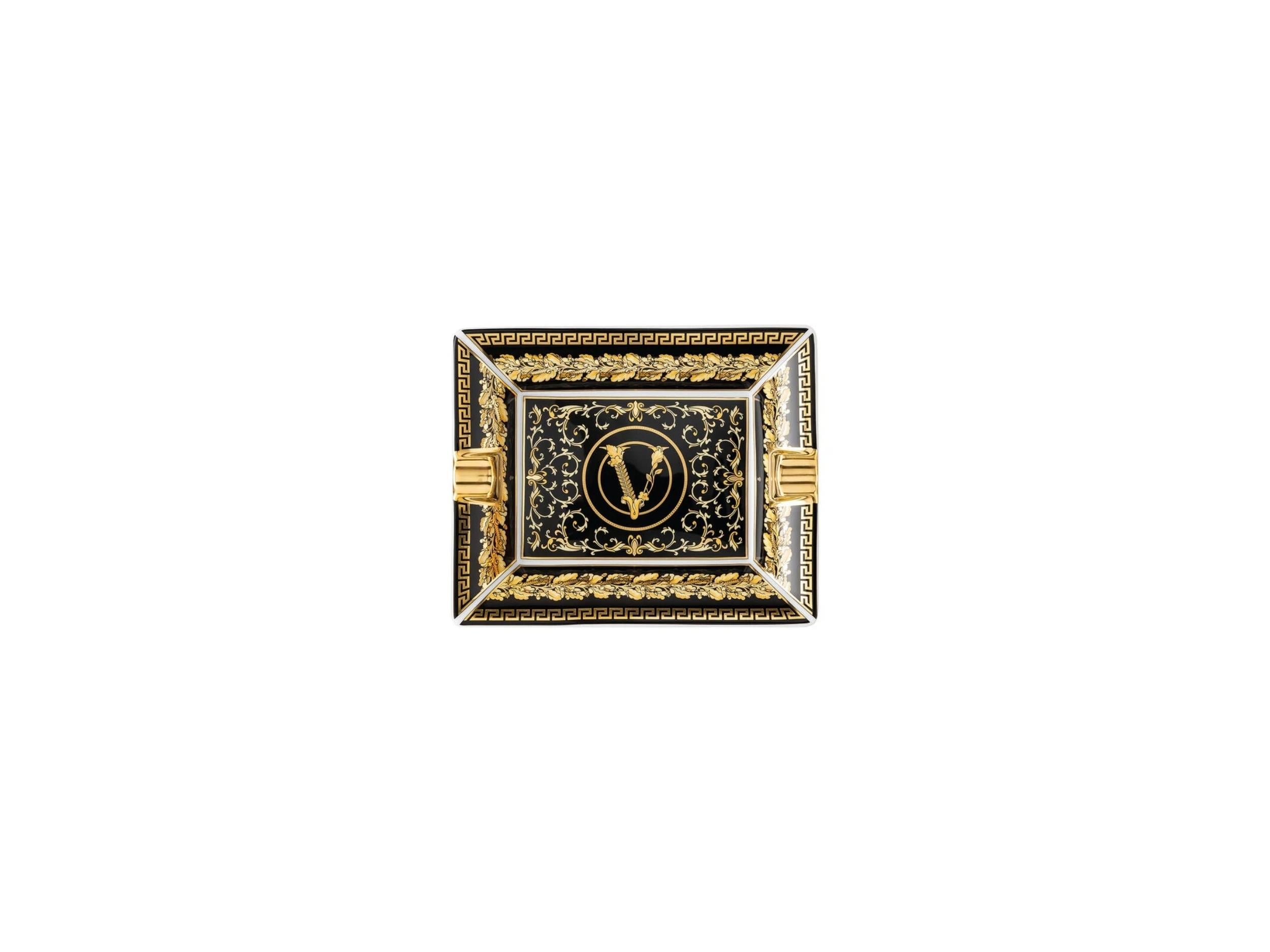 Versace Vırtus Gala Black Küllük 13 Cm Versace Vırtus Gala Black Küllük 13 Cm