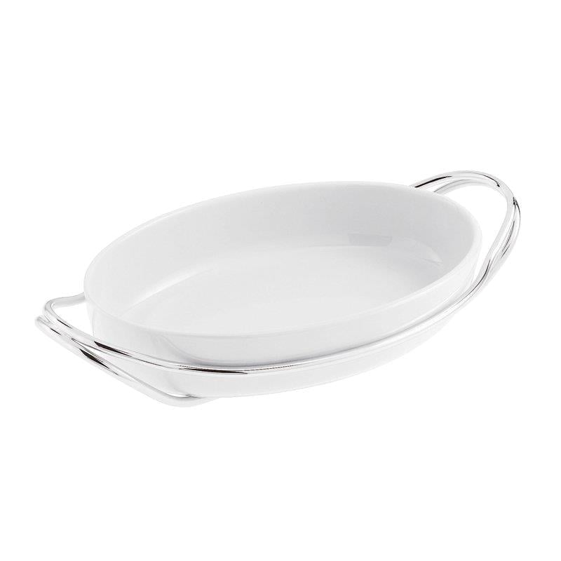 Sambonet Kulplu Oval Porselen Servis 35 cm - Bursa