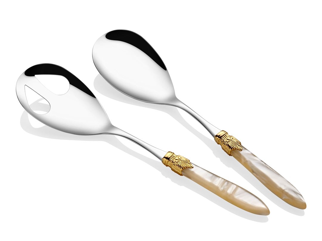 Rıvadossı Laura Ring Kemik Salata Servis Seti Icrs43go02ıre12 Rıvadossı Laura Ring Kemik Salata Servis Seti Icrs43go02ıre12