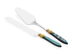 Rıvadossı Laura Ring Yeşıl Pasta Servis Seti Icrs43go02dre06