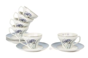 Mikasa Moor P038.134928 Lavender Flutter 6lı Kahve Fincan Seti 90cc