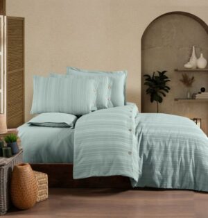 Zebra Casa Likya Nevresim Takımı Çk Mint