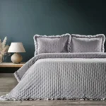 Zebra Casa Lıma Yatak Örtüsü Grı Tk