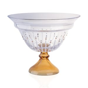 Decorıum Ab Kase Ayaklı Boncuklu Amber M06503