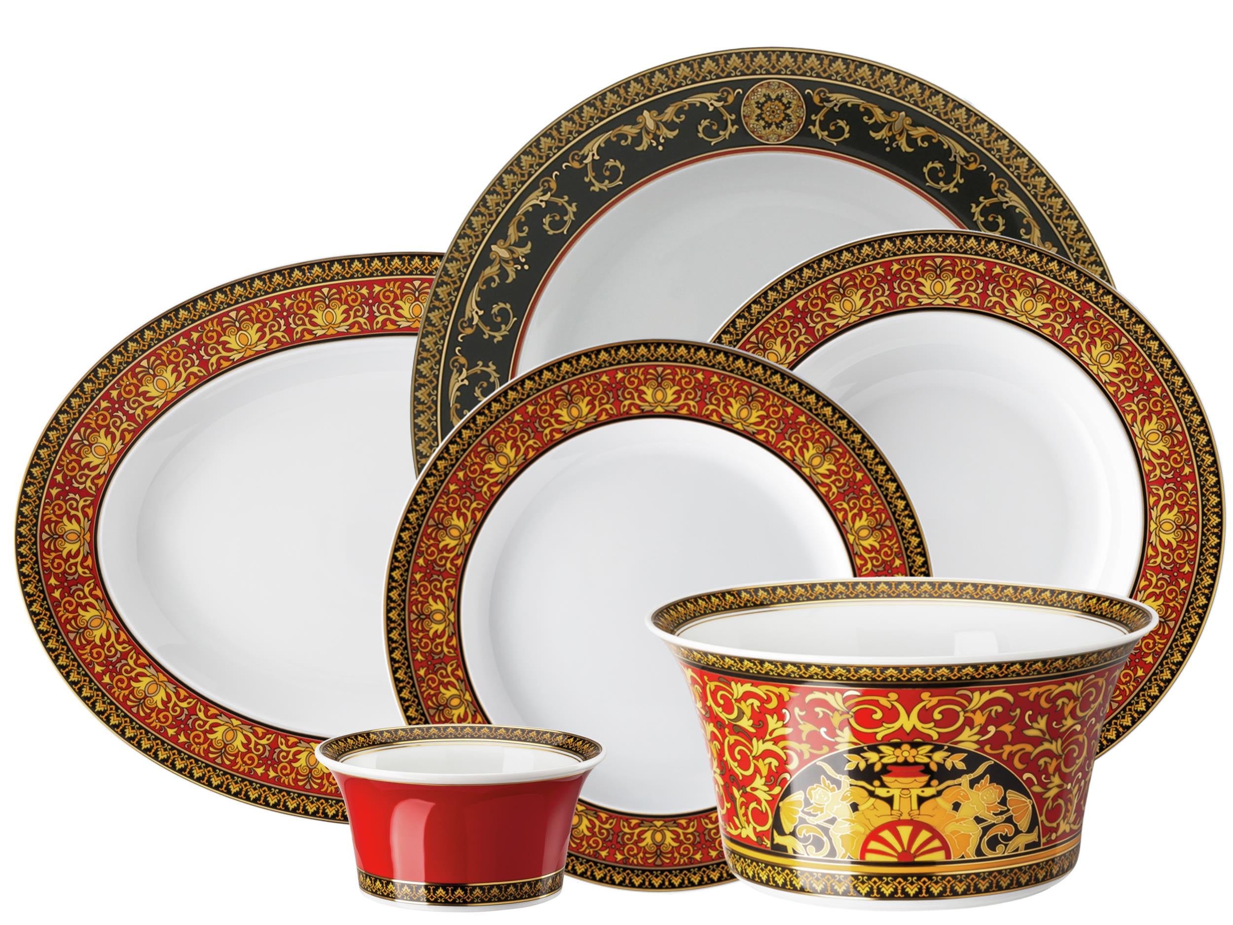 Versace Medusa 51 Prç Yemek Takımı Versace Medusa 51 Prç Yemek Takımı