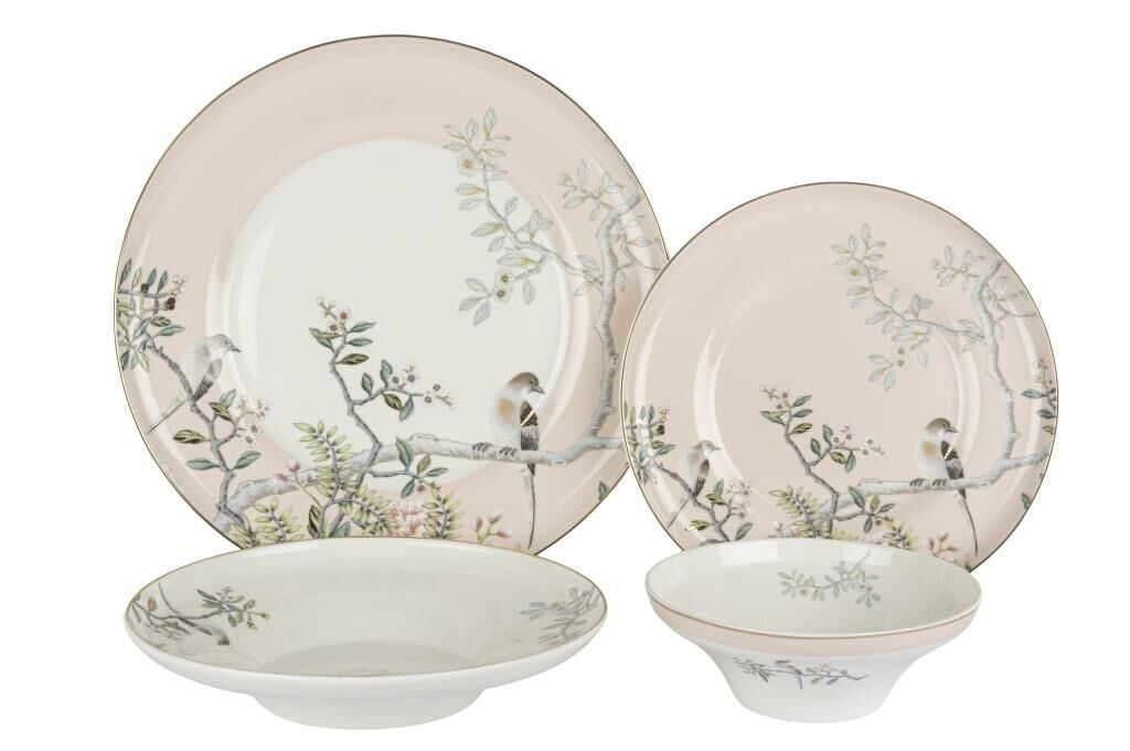 Mikasa Moor Bird Garden Yavruağzı 24 Parça Yemek Takımı
