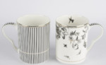 Mikasa Moor Fili E Fiori Siyah Beyaz 2li Kupa 380ml P380.135369