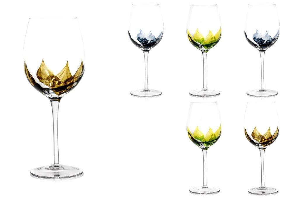 Mikasa Moor Yaprak Desenli 6'lı Beyaz Şarap Kadehi 480 ml - Mikasa Moor (Bursa)