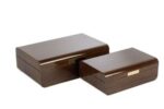 Mikasa Moor 2’li Ahşap Gold Dekoratif Kutu 24x16x8 Cm P390 117969
