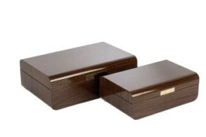 Mikasa Moor 2’li Ahşap Gold Dekoratif Kutu 24x16x8 Cm P390 117969