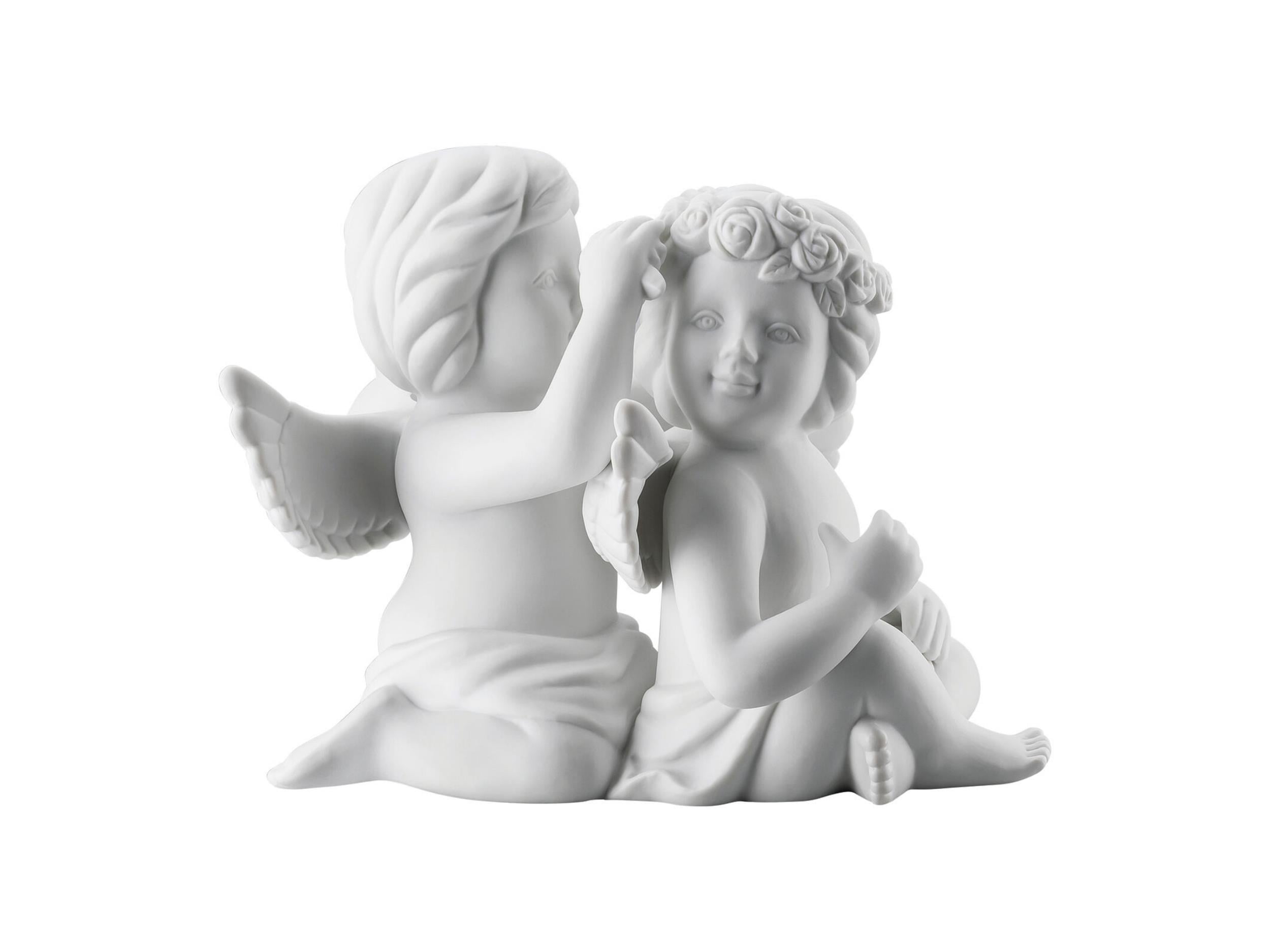 Rosenthal Pair Angels with Wreath 11 cm dekoratif melek figür Bursa