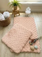 Zebra Casa Pansy 2’li Paspas Takımı Pudra