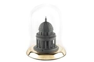 Mikasa Moor Pantheon Gri Dek Cam Fanus 25×29 Cm