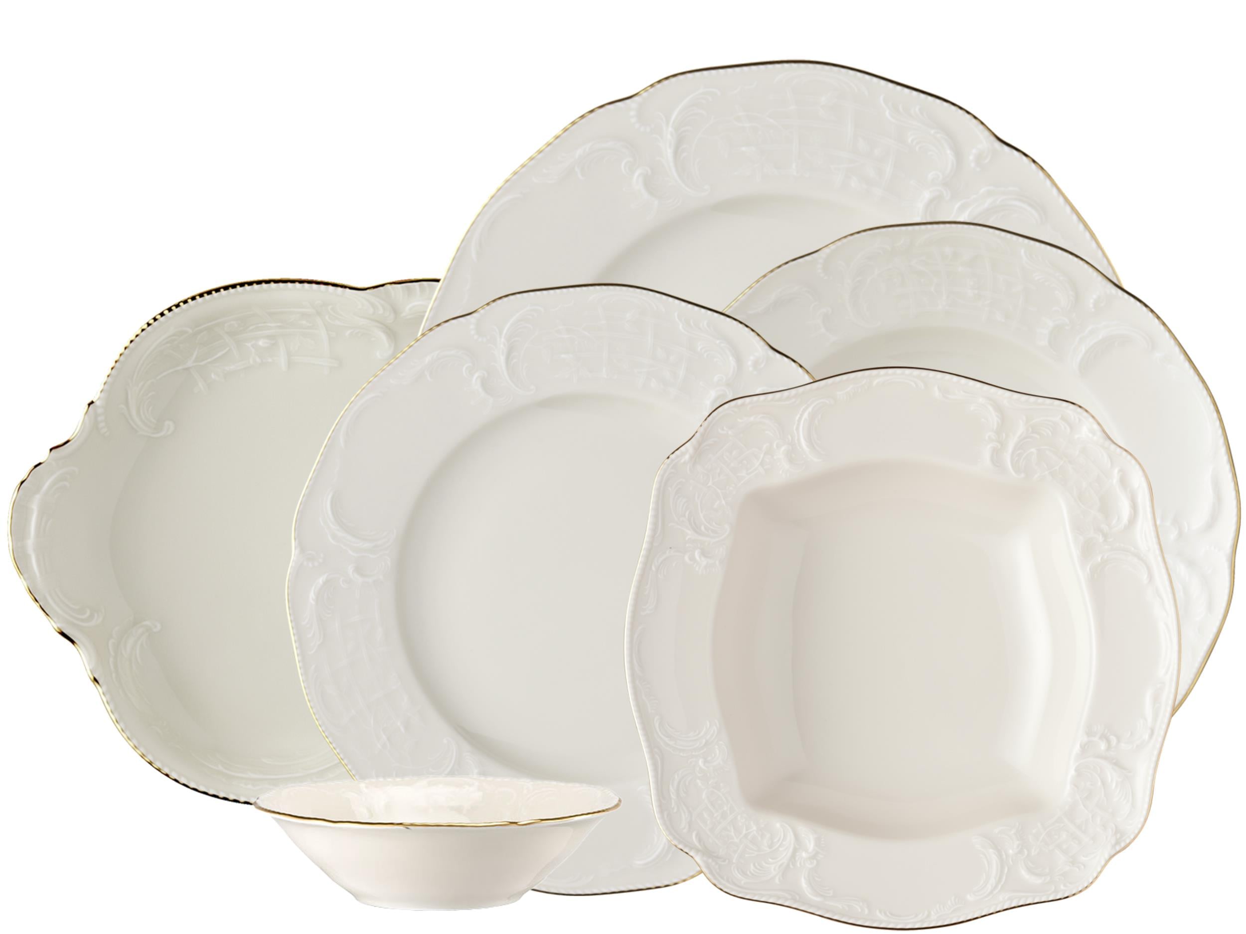 Rosenthal Sanssoucı Elfenbeın Gold 51 Prç Rosenthal Sanssoucı Elfenbeın Gold 51 Prç