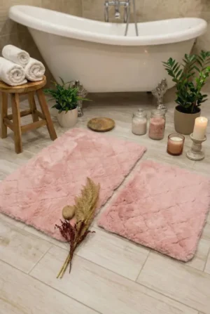 Zebra Casa Sheeny 2’li Paspas Takımı Pudra
