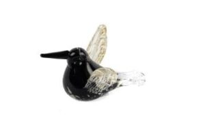Mikasa Moor Siyah Kahve Cam Kuş 13x8cm P349 116481