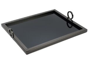 Mikasa Moor Siyah Metal Dik Aynalı Tepsi 45x36x8cm P256.314507