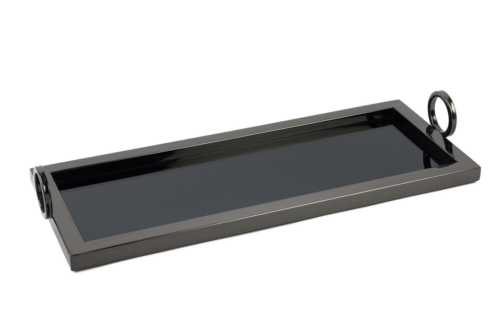 Mikasa Moor P256.808879 Siyah Metal Dik Aynalı Tepsi