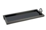 Mikasa Moor P256.808879 Siyah Metal Dik Aynalı Tepsi 52x20x8cm