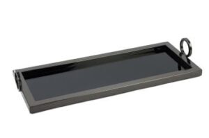 Mikasa Moor P256.808879 Siyah Metal Dik Aynalı Tepsi 52x20x8cm