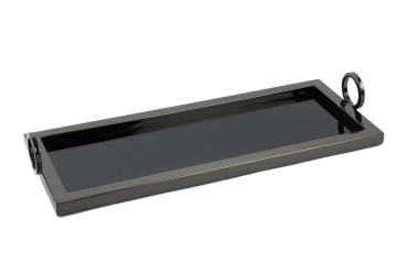 Mikasa Moor P256.808879 Siyah Metal Dik Aynalı Tepsi 52x20x8cm Mikasa Moor P256.808879 Siyah Metal Dik Aynalı Tepsi 52x20x8cm
