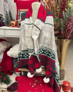 Zebra Casa Jardın Trıko Şal Kırlent Mınt
