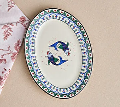 Baci Milano Ortigia 28 cm melamin yemek tabağı