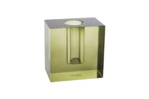Mikasa Moor Yeşil Kristal Küp Vazo 15x10x15cm P214.131415