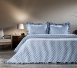ZEBRA CASA LIMA YATAK ÖRTÜSÜ INDIGO TK