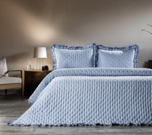ZEBRA CASA LIMA YATAK ÖRTÜSÜ INDIGO TK