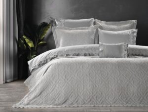 ZEBRA CASA LIZBON YATAK SETİ GRİ