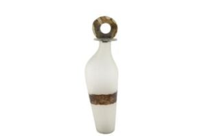 Mikasa Moor Zeolit Taşlı Beyaz Cam Dek Obje 10×46 Cm P019 103818