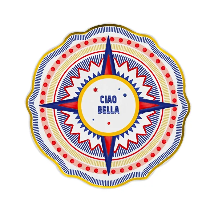 BACI MILANO DOLCE VITA 6LI CIAO BELLA SERVİS 27 CM BACI MILANO DOLCE VITA 6LI CIAO BELLA SERVİS 27 CM