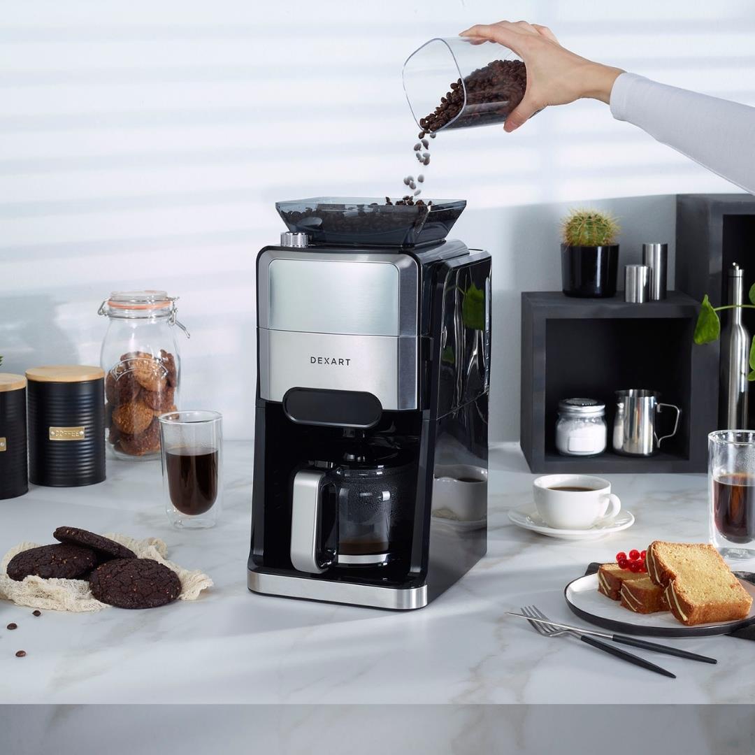 Dexart GrindBrew KC102C öğütücülü filtre kahve makinesi